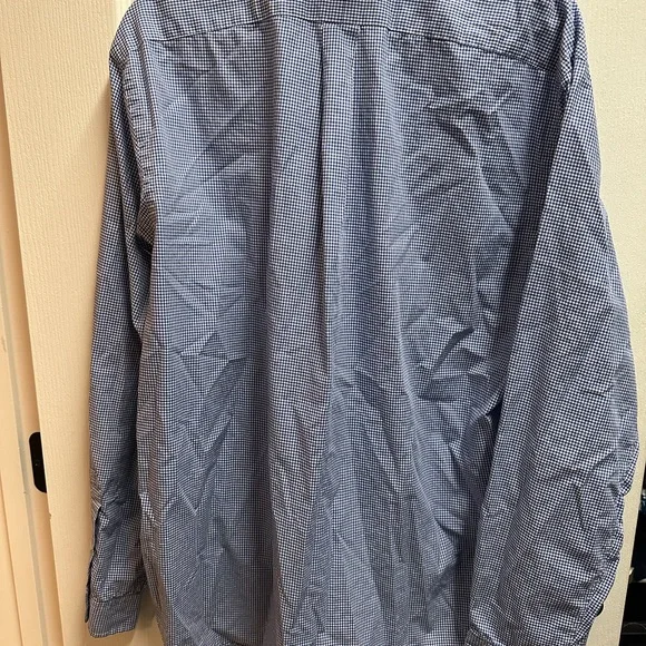 Ralph Lauren Men's Blue Checkered Shirt size XL/ NWOT# 482 - Picture 3 of 3